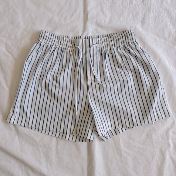 ZARA Striped Cotton Shorts - Picture 2 of 4